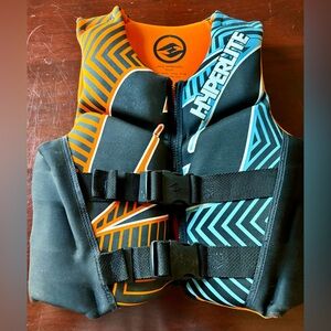 Used gently HyperLite Youth Life Jacket, US Coast Guard Approved, 50-90lbs